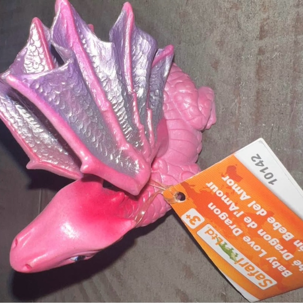 Pink and Purple Baby Dragon Action Figure 3 inch [Brand New]